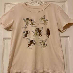 Women's Short Sleeve Graphic Tee - Cream